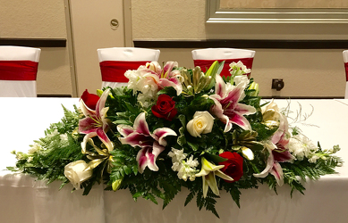 Rose and Lily Sweetheart Arrangement Davenport Florist - Same Day Flower Delivery - Flower Power 